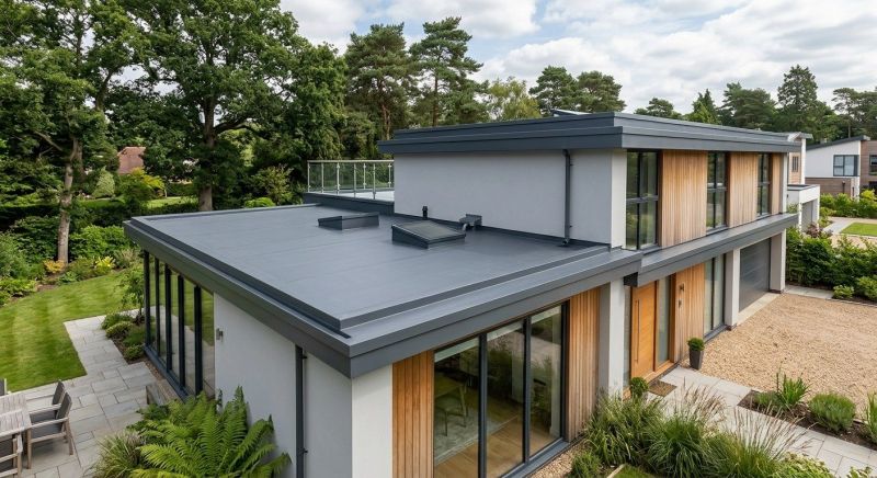 Flat Roof Replacement project example